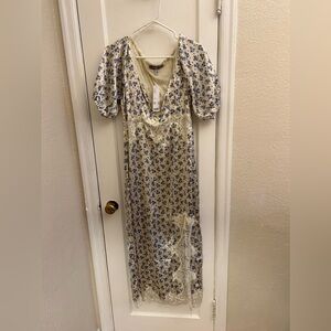 Lauren Laced Trim maxi dress SIZE LARGE Urban Outfitters